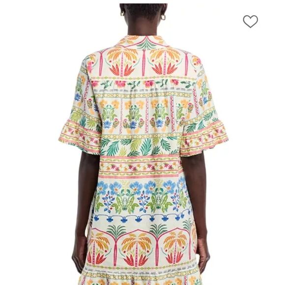 🔥🔥🔥 Johnny Was Linen Flounce Hem Shirt Dress Size: XS🔥🔥🔥 - Picture 7 of 7